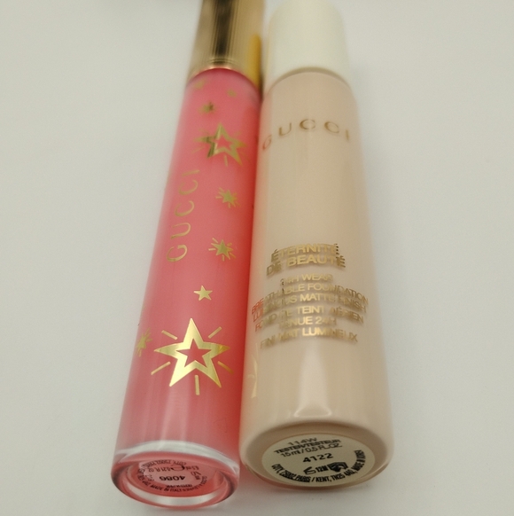 BNIB Gucci Makeup & Fragrance Bundle- Foundation, Lip Gloss, & Gucci Bloom - Picture 2 of 5
